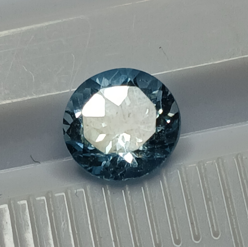 Round Blue Zircon Gemstone 6mm